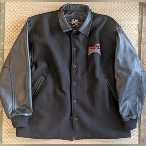Vintage Dehen Wool Leather Varsity Jacket Alamo Bowl Men's Size Lg Made in USA